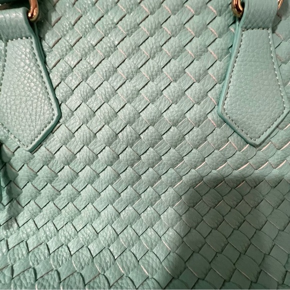 Charming Charlie Basketweave Bowler Bag - Picture 2 of 9